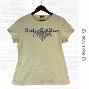 HARLEY-DAVIDSON Women’s Size 2X Tee Fitted Graphic  T-Shirt Open Road FDL Store